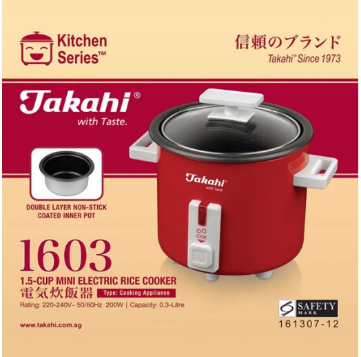 Takahi 1523 2-Cup Mini Electric Rice Cooker