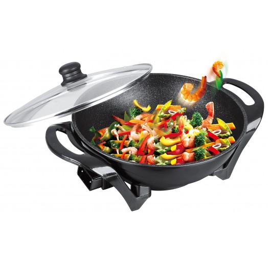 Electric Non-Stick Wok, Size: Ø32cm | Takahi - Kitchen ...