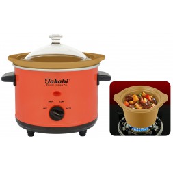 Electric Crockery Pot, 1.5-Litre - Heat-Resistant Ceramic Pot